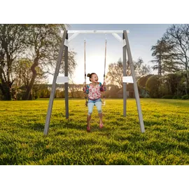 Axi Einzelschaukel 181 x 207 x 160 cm grau / weiß