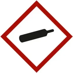 Gefahrstoffsymbol Gasflasche, Typ: 03052