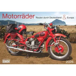 Motorräder und Routen - Kalender 2026