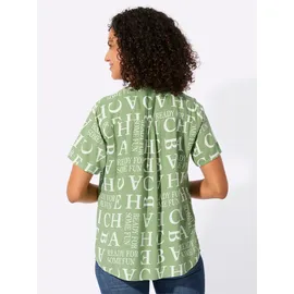 Casual Looks Druckbluse Eucalyptus/Ecru 40