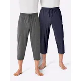 Witt Weiden Hose 3/4-lang in marine + anthrazit-meliert | Gr.: 56/58