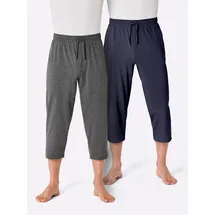 Witt Weiden Hose 3/4-lang in marine + anthrazit-meliert | Gr.: 56/58