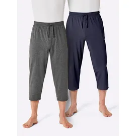 Witt Weiden Hose 3/4-lang in marine + anthrazit-meliert | Gr.: 56/58