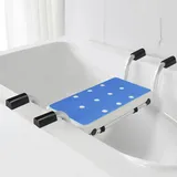 NEWFUN Badewannensitz Senioren,Badewannensitz Erwachsene,Belastbar bis 136 kg,Aluminium,Ausziehbar,Breite von 72 bis 82 cm Variierbar,Anti-RutschModerne Badezimmerhilfe für Senioren