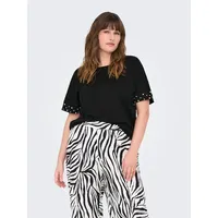 ONLY CARMAKOMA Shirt in Schwarz - M-46/48
