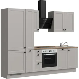 Nobilia Küchenzeile Cascada II 270 cm grau