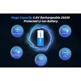 XTAR 26650 6000 mAh 1 St.