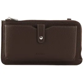 Picard Umhängetasche Loire 1 Phone Bag Cafe dunkelbraun | Dunkelbraun