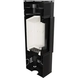 Kratki TORA/S 8 kW Ø 150 Quarzsinter Schwarz / Brennraum Weiß