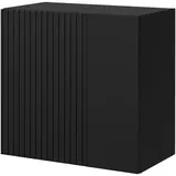 Mirjan24 Vitrine Quadrat 50 x 50 x 30 cm Schwarz
