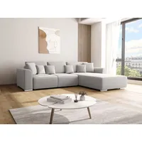 Ecksofa mit Schlaffunktion GUSTO L Como19 Rechts - Grau
