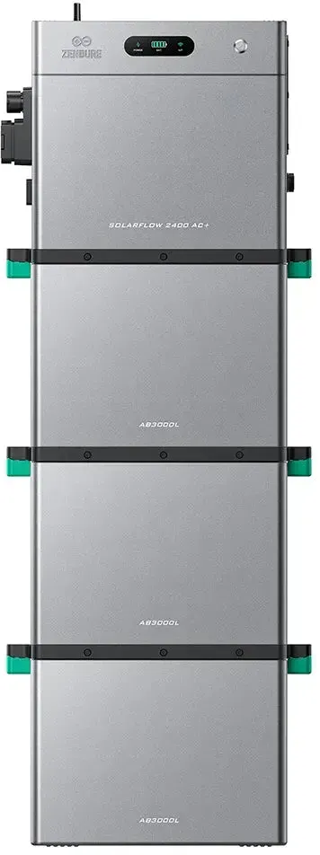 Zendure SolarFlow 2400 AC+ Bidirektionaler 2,4kWh Solarspeicher mit HEMS zum Nachrüsten - 3 x AB3000L