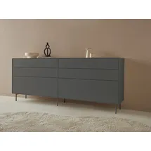 LeGer Home by Lena Gercke Sideboard »Essentials«, (2 St.), Breite: 224cm, MDF lackiert, Push-to-open-Funktion