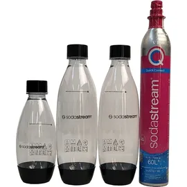 Sodastream Terra black + PET-Flasche 2 l + PET-Flache 1 l + Zylinder