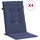 vidaXL Hochlehner-Auflagen 4 Stk. Marineblau Stoff