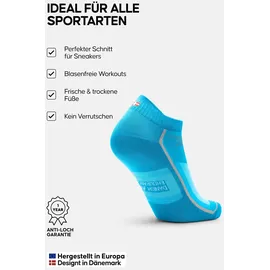 Danish Endurance Laufsocken 3 Paar Weiß 35-38
