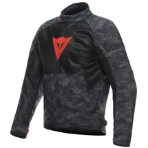 Dainese Ignite Air Camo Textiljacke Dunkelgrau/Schwarz/Neon-Rot 46