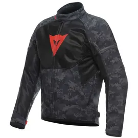 Dainese Ignite Air Camo Textiljacke Dunkelgrau/Schwarz/Neon-Rot 46