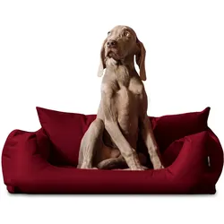 Tierlando NEMO Hundebett Hundesofa S M L Hundekorb Katzenbett 65 80 100cm dunkelrot 65 cm, 20 cm, 50 cm