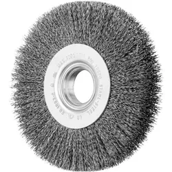 Rundbürste breit ungezopft RBU Ø125x20xvariable Bohrung Stahl-Draht-Ø0,30 Schleifbock