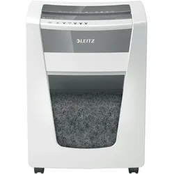 Leitz IQ Office Pro Aktenvernichter, Mikroschnitt, Sicherheitsstufe P5, 17-15 Blatt Kapazität (70-80 g/m2), 30 Liter Behälter, Schredder, Weiß