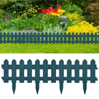 ARKEM Rasenkanten 25 STK. Grün 10 m PP Beetumrandung Kunststoff Landscape Edging Kunststoff Begrenzungssperre