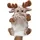 Uni-Toys - Handpuppe Elch (braun-meliert) - 28 cm (Höhe) - Plüschtier, Kuscheltier