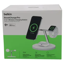 Belkin BoostCharge Pro 3in1 magn.Ladestat.15W ws. WIZ032kqWH
