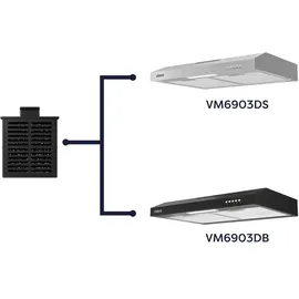 Ciarra Aktivkohlefilter Zubehör für VM6903DS VM6903DB, Original 1 Stk.