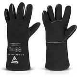 STAHLWERK Schweißerschutzhandschuhe 2er Set extra robuste Hitzeschutzhandschuhe