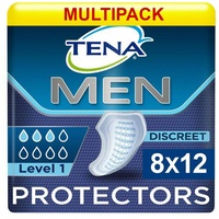 Tena Men absorbierender Schutz Level 1 - Packung mit 8 Packungen mit 12 Stück