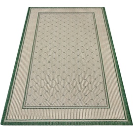 andas Teppich »Faberg«, rechteckig, Flachgewebe, Sisal-Optik, mit Bordüre, pflegeleicht, Scandi, grün