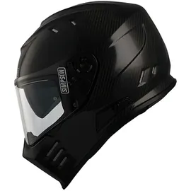 Simpson Venom Ece22.06 Integralhelm - Schwarz XL
