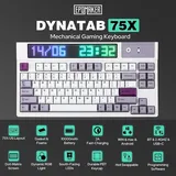 EPOMAKER DynaTab 75X ISO  RGB Mechanische 75% Tastatur, Hot-Swap, Bluetooth, 2.4