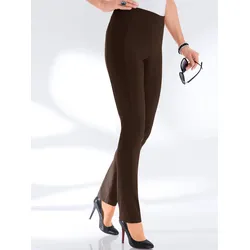 Dehnbund-Hose STEHMANN, Damen, Gr. 52, Normalgrößen, braun, 72% Viskose, 25% Polyamid, 3% Elasthan, unifarben, lang, Hosen, Topseller