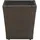 vidaXL Beistelltisch Braun 41,5x41,5x44 cm Poly Rattan und Hartglas