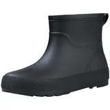 Gummistiefel Kinder Naturkautschuk Women Stiefel 2024 Temperament England Regenstiefel Mid Calf Stiefel Rutschfeste Verschleiß Wasserschuhe Leichte Gummistiefel Kinder Winterstiefel 37 (Black, 37) - 37 EU
