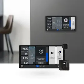 Shelly Wall Display X2 + Blu H&T 6,95, LCD, Android, Schwarz