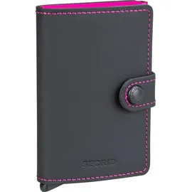 Secrid Miniwallet Matte Black & Fuchsia