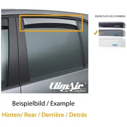 ClimAir Master (hintere Türen) leicht getönt Windabweiser Fensterschacht Rauchgrau für FORD CLI0044058