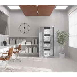 Jan Nowak Aktenschrank 90 x 45 x 185 cm Grau