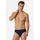 SCHIESSER Minislip unifarben Blau S 3er Pack