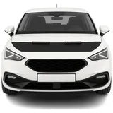 Omac Haubenbra Steinschlagschutz Bonnet Bra kompatibel mit Seat Leon 2020-2026 Schwarz Halb