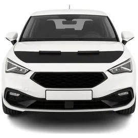 Omac Haubenbra Steinschlagschutz Bonnet Bra kompatibel mit Seat Leon 2020-2026 Schwarz Halb