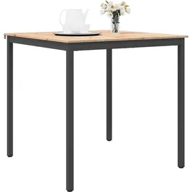vidaXL Bartisch Natur 110 x 110 x 105 cm Massives Kiefernholz Beige