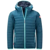 TROLLKIDS Kinder Steppjacke Eikefjord Dunkel Marine/Arktisblau/Mystisches Blau, navyblau|hellblau|kosmosblau 146-152cm 11-12J