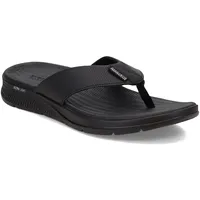 SKECHERS Herren GO CONSISTENT Sandal SYNTHWAVE Flip-Flop, Black, 48 EU