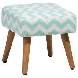 Hocker OSAGE Mintgrün Baumwolle