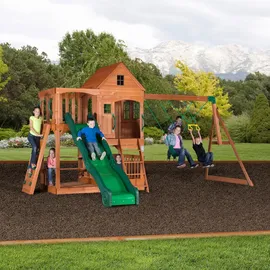 Backyard Discovery Spielturm Hillcrest mit Schaukeln B1808058