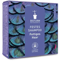 Festes Shampoo fett. Haar